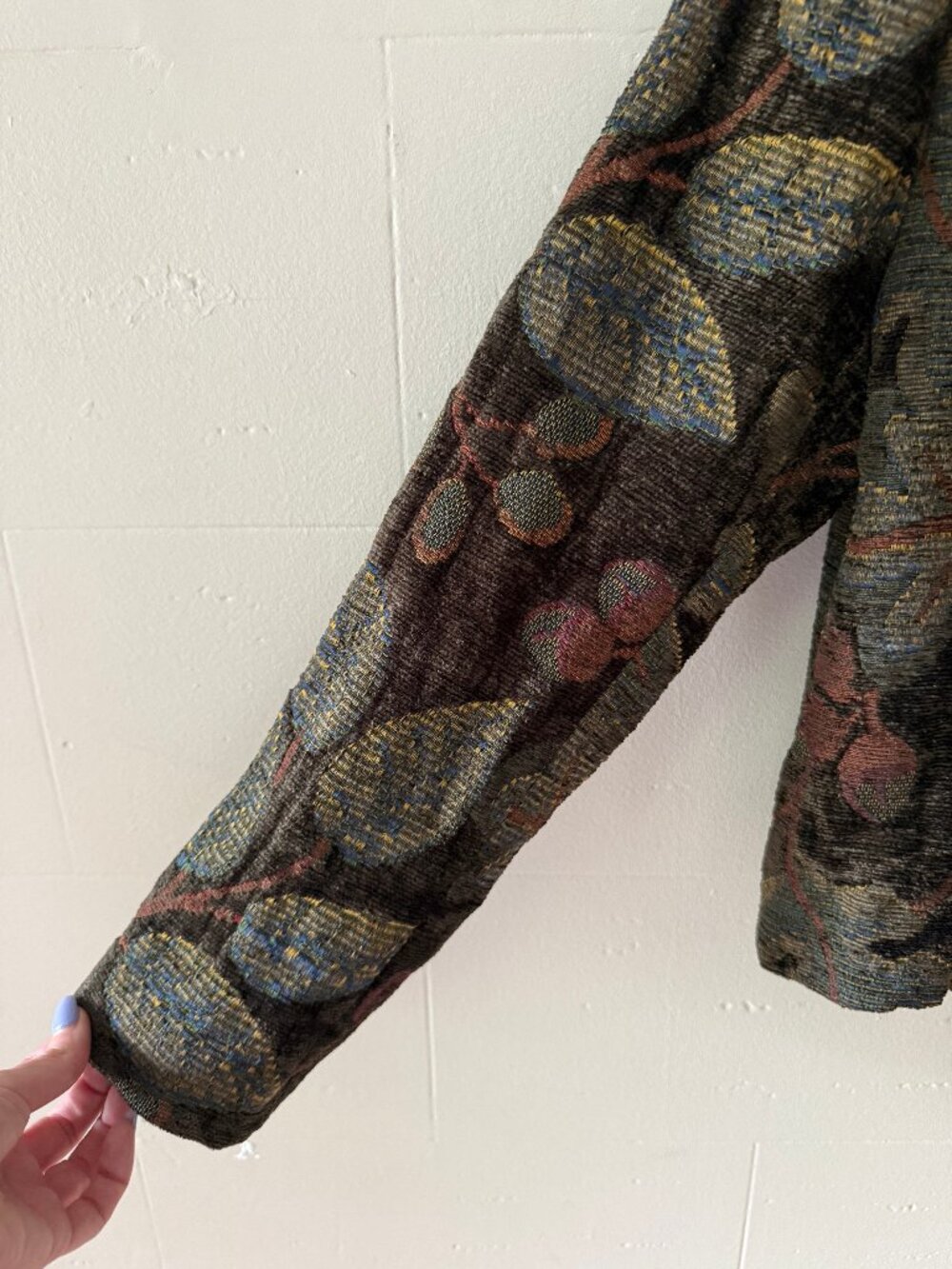 Vintage Longhorn | Tapestry Blazer | Cottagecore Western Stampede | Medium - Picture 5 of 14